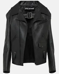 Junya Watanabe Giacca biker in similpelle Nero