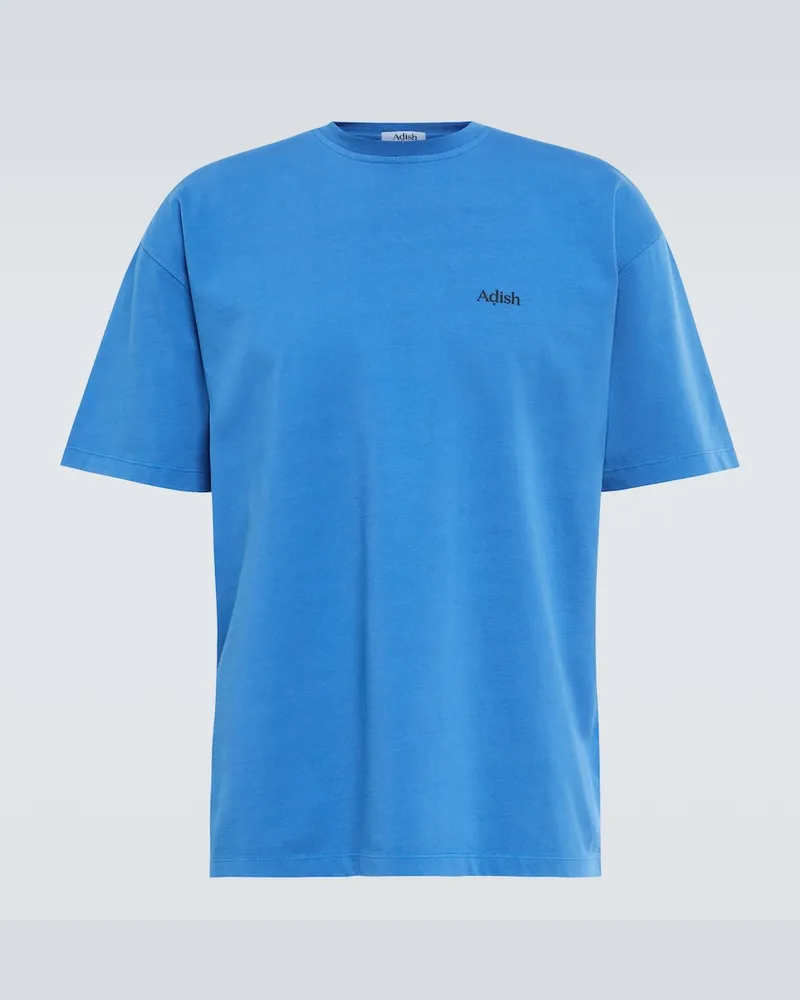 ADISH T-shirt in jersey di cotone con stampa Blu