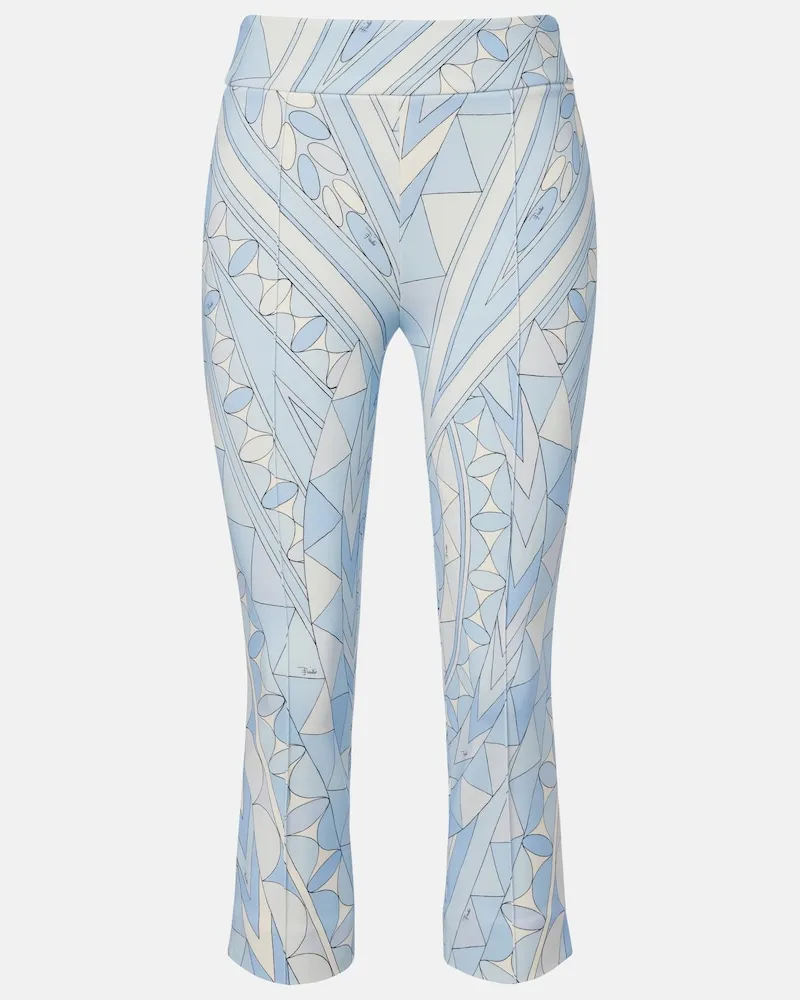 Emilio Pucci Pantaloni Angoli capri in jersey Blu