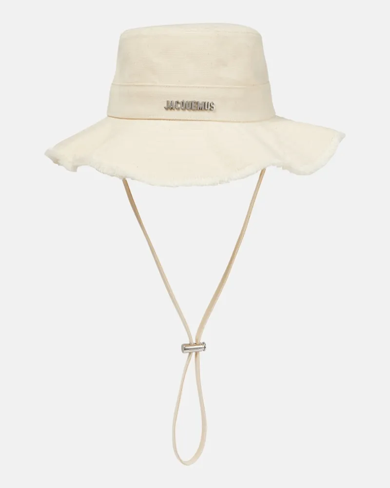 Jacquemus Cappello da pescatore Artichaut Bianco