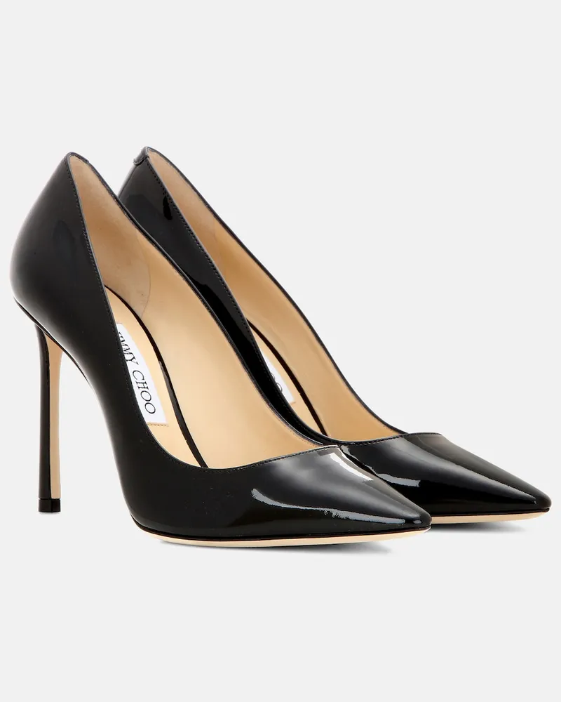 Jimmy Choo Pumps Romy 100 in vernice Nero