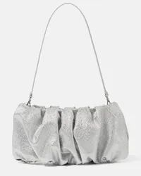 STAUD Borsa a spalla Bean in pelle Argento