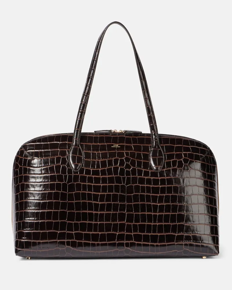 Totême Borsa in pelle stampata Marrone
