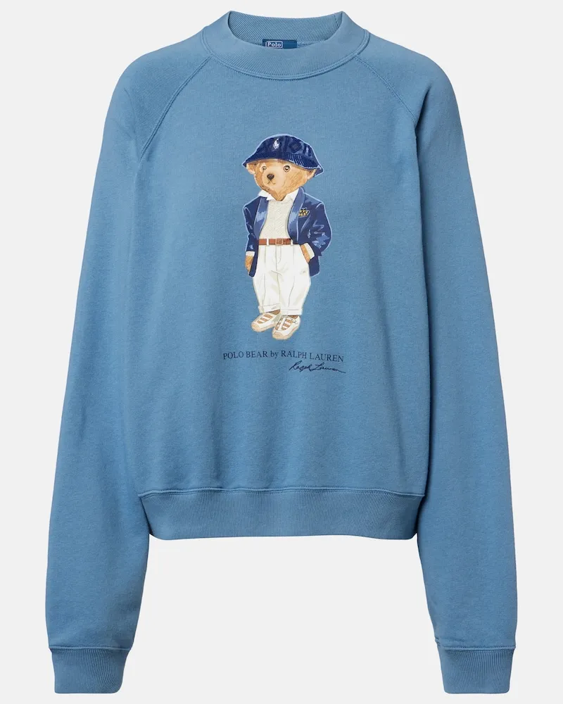 Ralph Lauren Felpa Polo Bear in misto cotone Blu