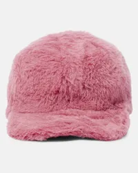 Max Mara Cappello da baseball Gimmy in teddy Rosa