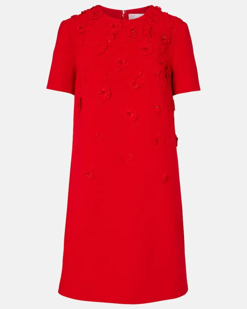 Carolina Herrera New York Abito corto con decorazioni Rosso