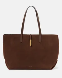 DeMELLIER Borsa Tokyo Large in suede Marrone