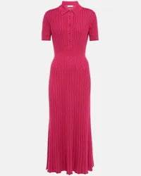 Gabriela Hearst Abito midi Amor in cashmere e seta Rosa