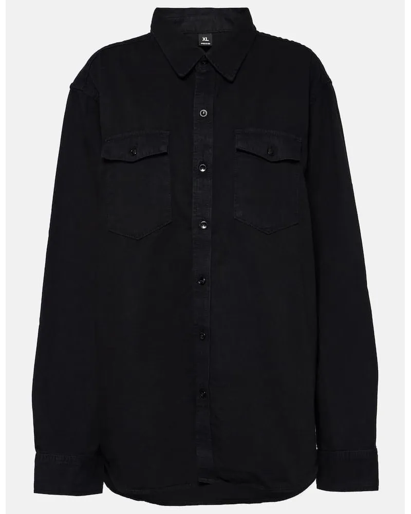 WARDROBE.NYC Camicia di jeans Nero