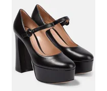 Pumps Mary Jane in pelle con plateau