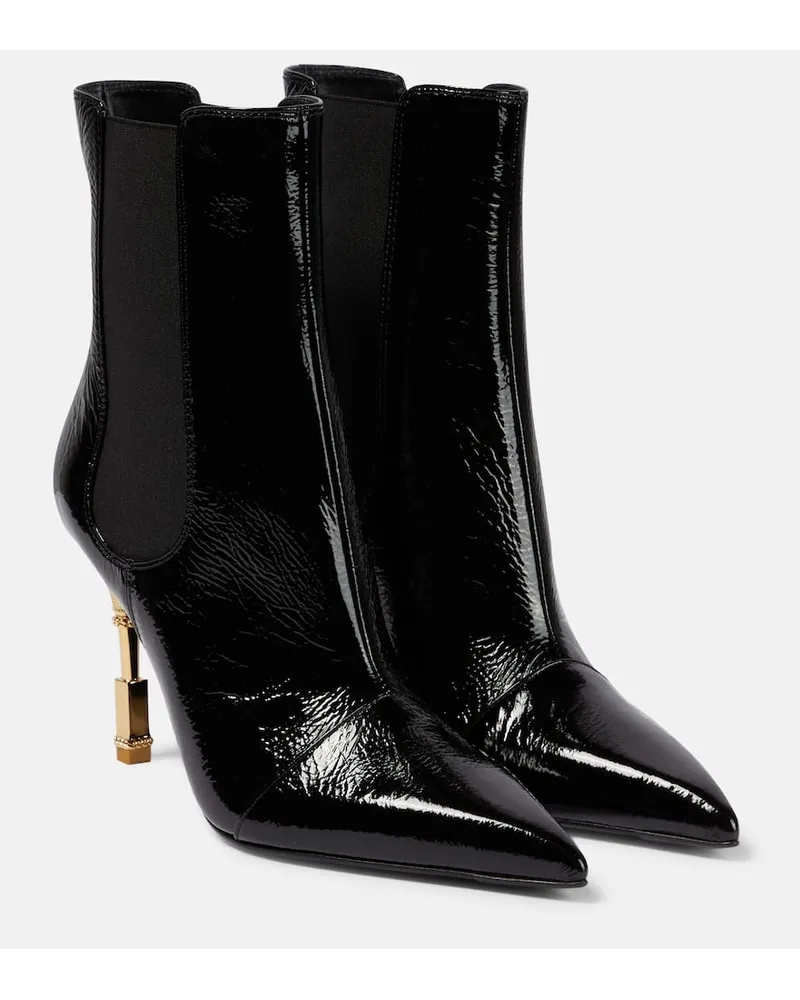 Balmain Stivaletti in vernice Nero