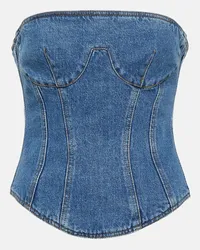 Magda Butrym Bustier di jeans Blu