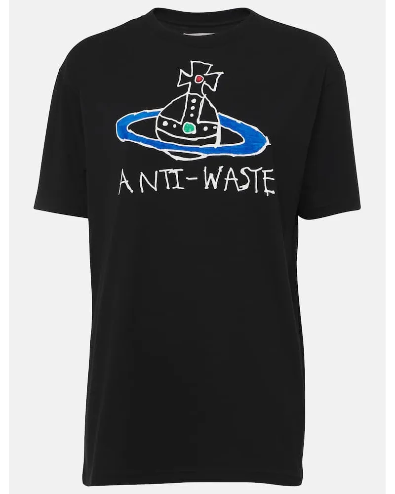 Vivienne Westwood T-shirt Anti-Waste in jersey di cotone Nero