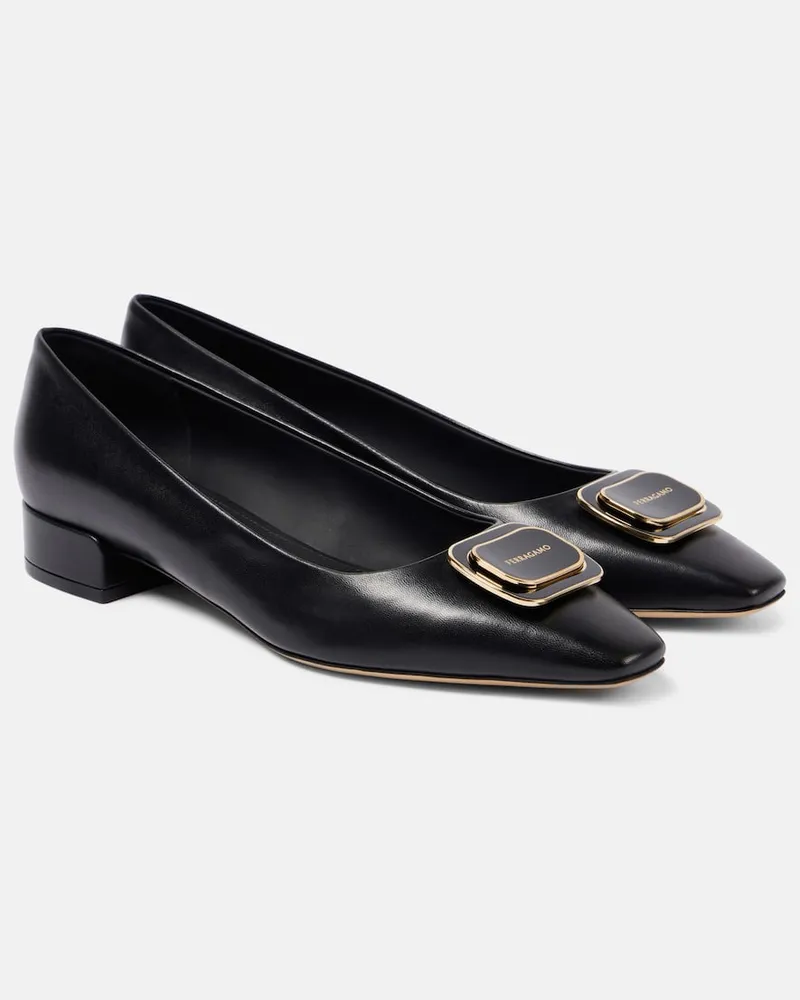 Ferragamo Ballerine Venera 20 in pelle Nero