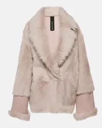 BLANCHA Giacca in shearling Beige