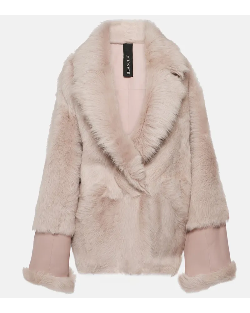 BLANCHA Giacca in shearling Beige