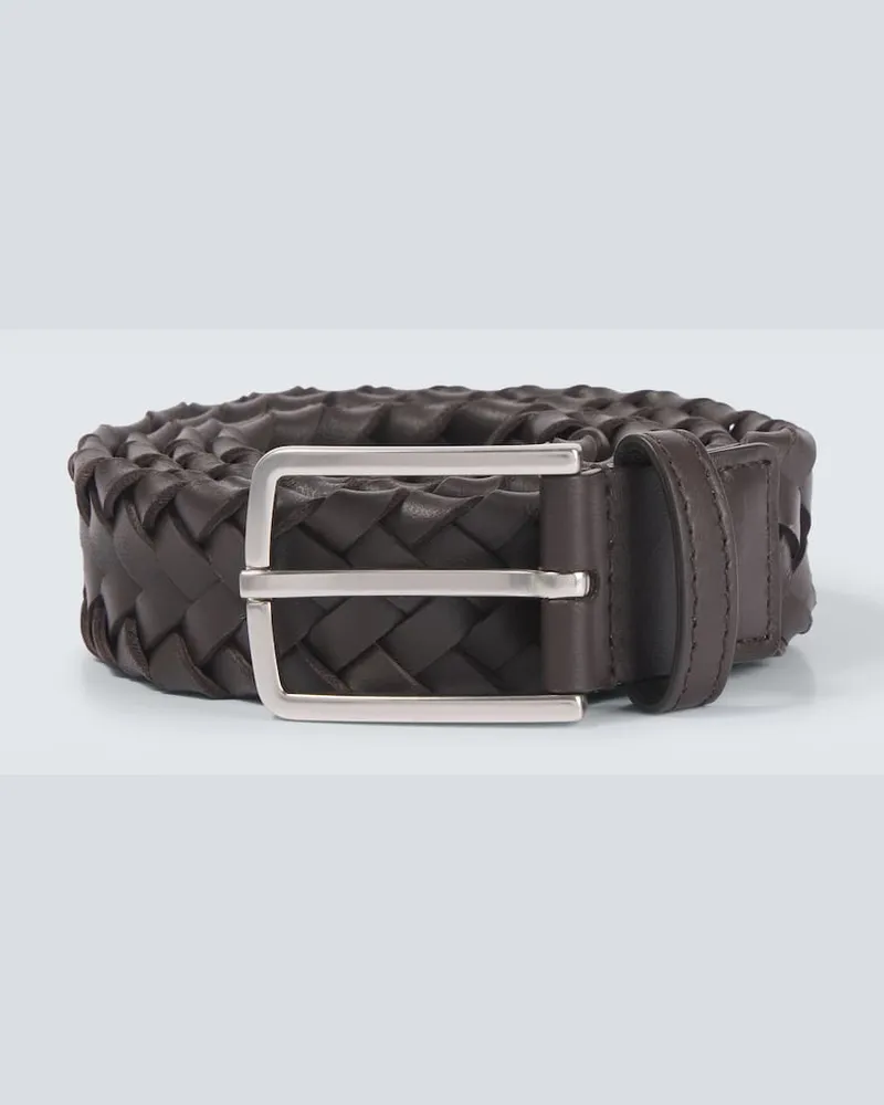 Bottega Veneta Cintura Cabat in pelle Marrone