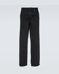 Saint Laurent Jeans a gamba larga Nero