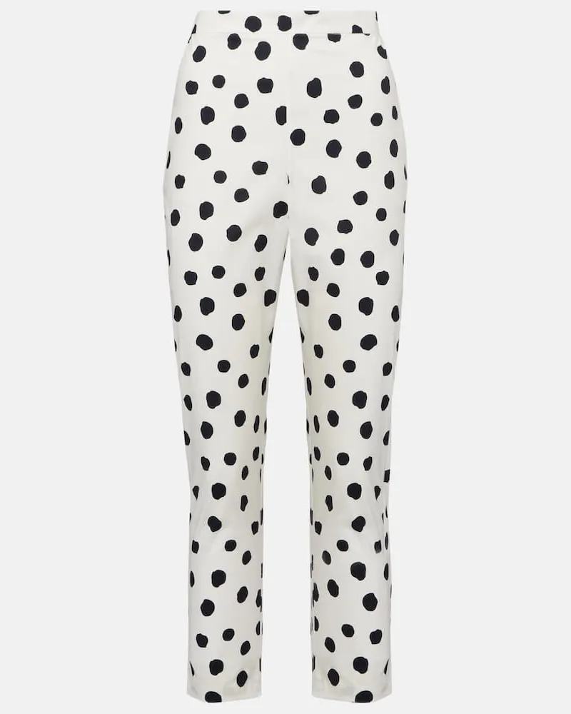 Adriana Degreas Pantaloni in misto cotone Bianco