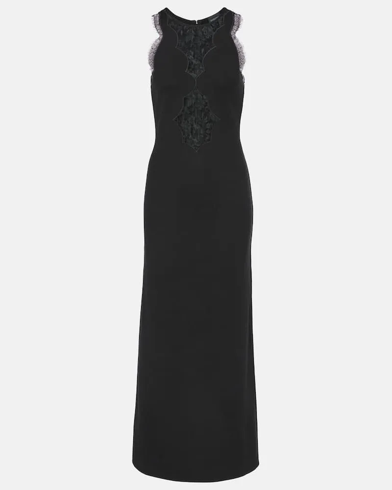 Giambattista Valli Abito midi con pizzo Nero