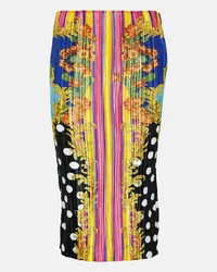 Versace Gonna midi Medusa Palm Springs Multicolore