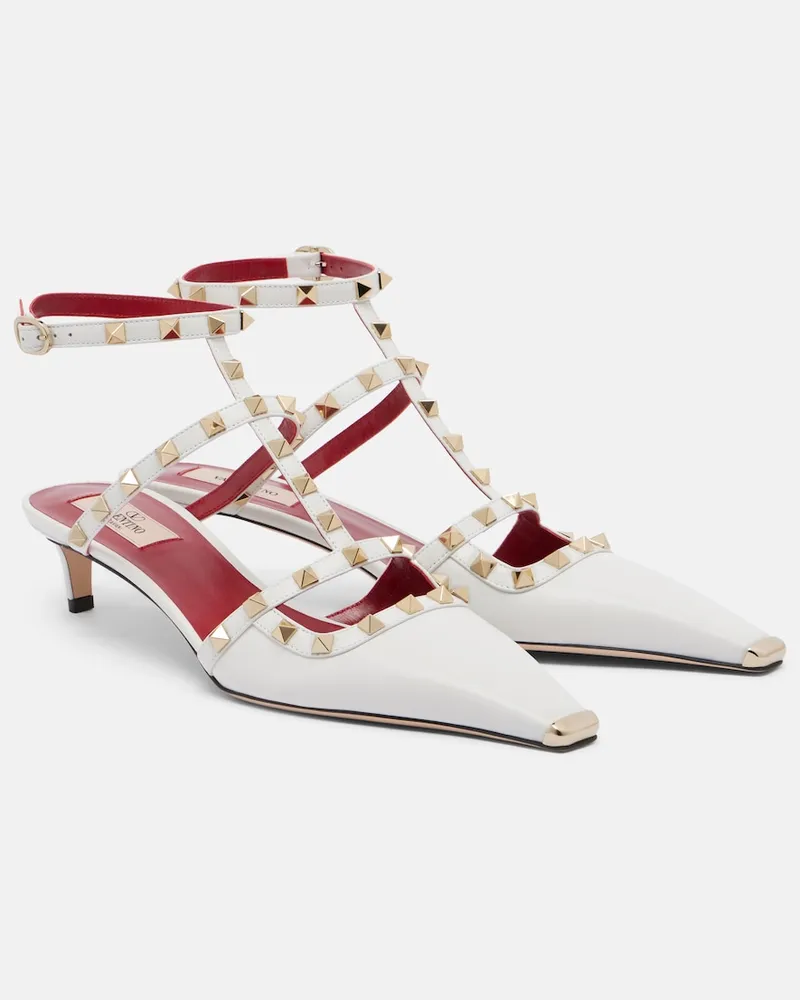 Valentino Garavani Pumps Rockstud in pelle Bianco