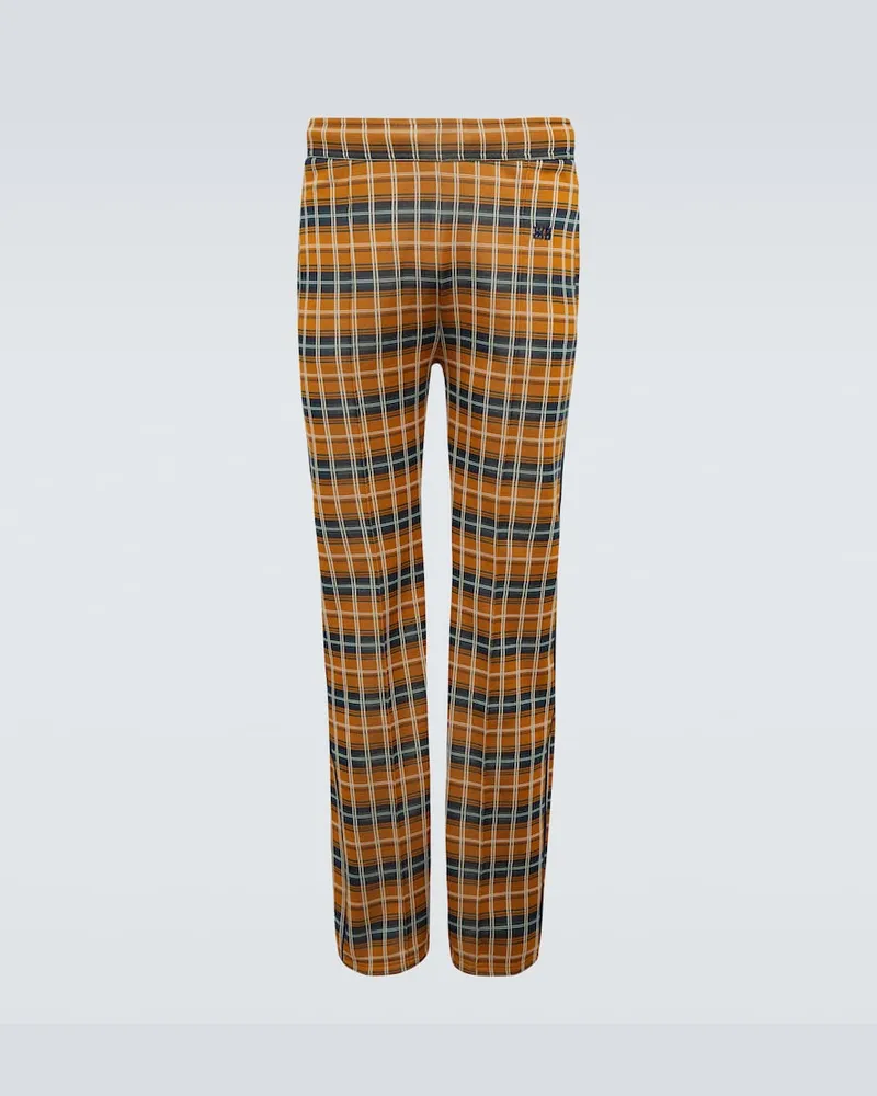 Wales Bonner Pantaloni sportivi Samuel a quadri Multicolore