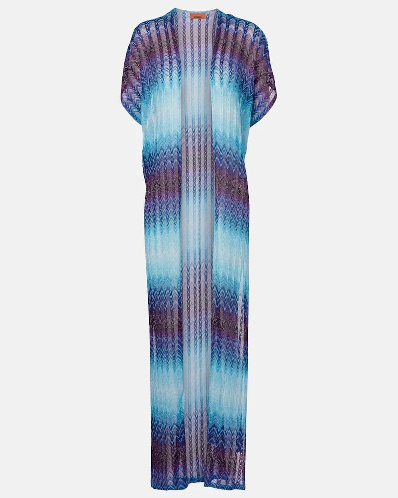 Missoni Copricostume con lamÃ© zig-zag Blu