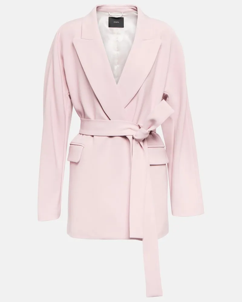 Joseph Blazer Wells in misto lana con cintura Beige