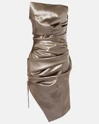 Thierry Mugler Abito bustier metallizzato Metallizzato