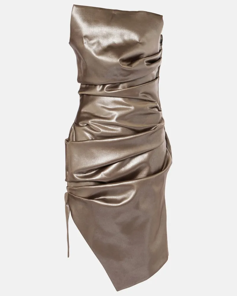 Thierry Mugler Abito bustier metallizzato Metallizzato