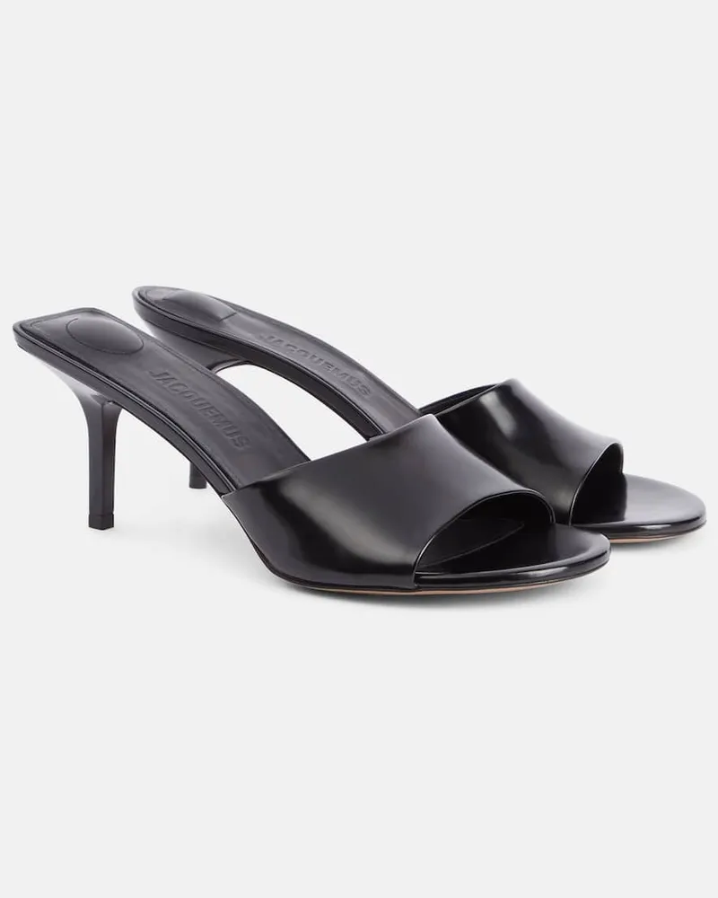 Jacquemus Mules Cubisto in pelle Nero