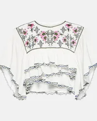 Isabel Marant Top cropped Sana con ricamo Multicolore