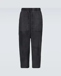 Balenciaga Pantaloni sportivi in cotone Nero