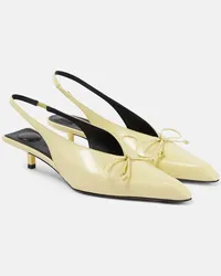 Jacquemus Pumps slingback Cubisto Basses in pelle Giallo