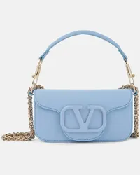 Valentino Garavani Borsa a spalla Locò Small in pelle Blu