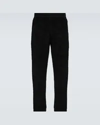 Burberry Pantaloni sportivi in pile Nero