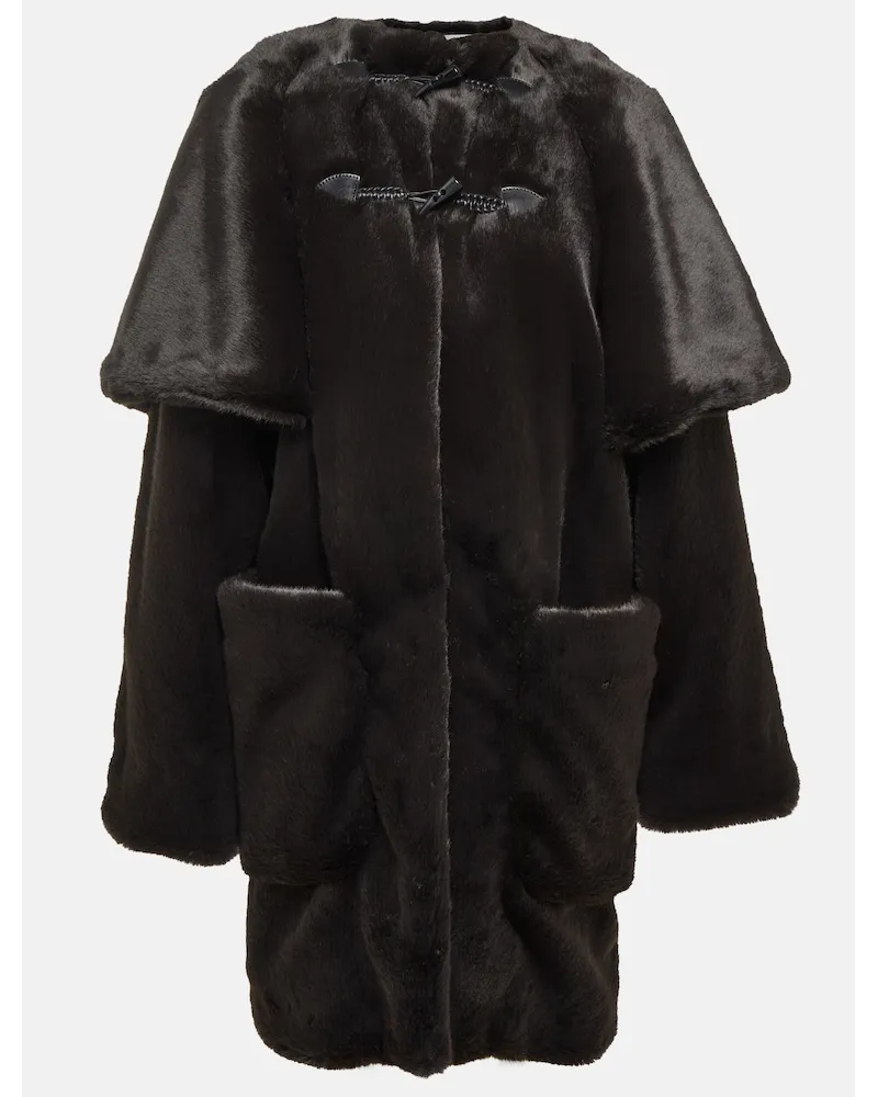 Alaïa AlaÃ¯a Cappotto in pelliccia sintetica Nero