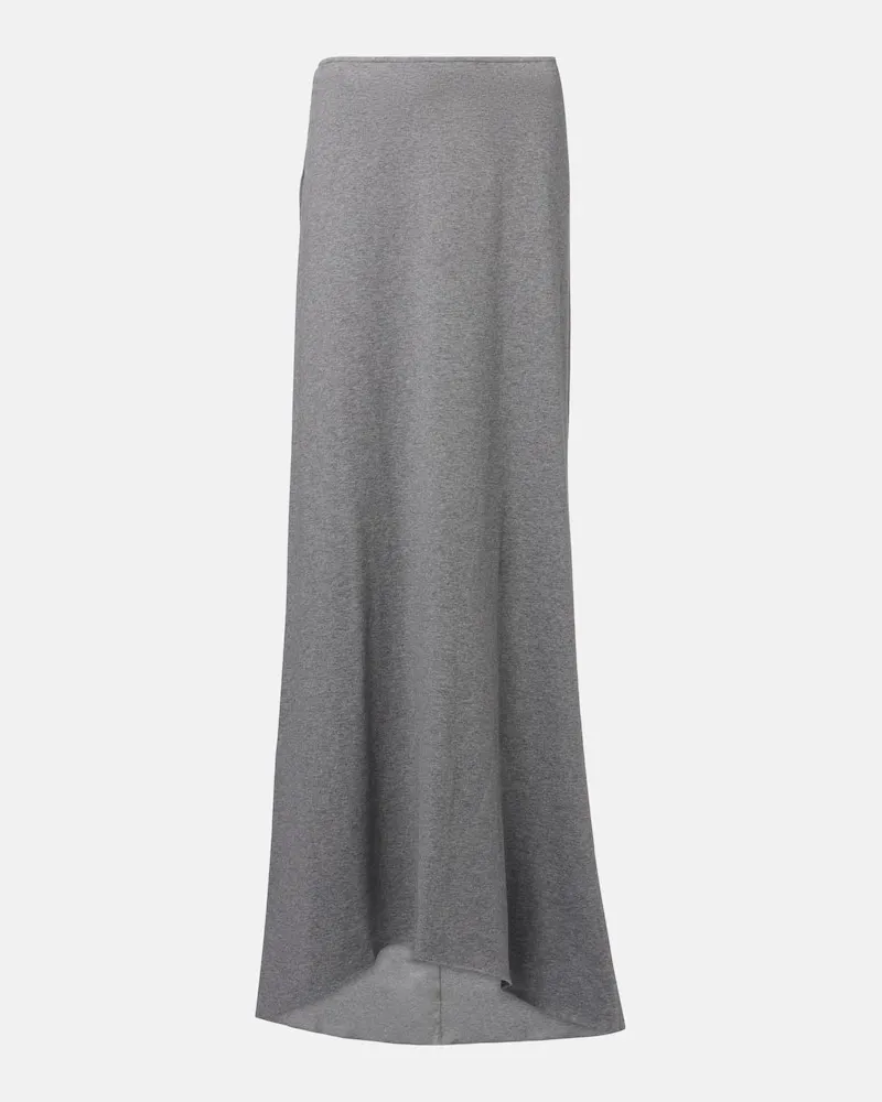 PLAN C Gonna lunga in cotone Grigio