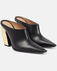 Bottega Veneta Mules Tex in pelle Nero