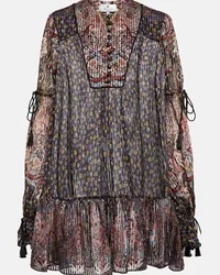 Etro Blusa in seta con stampa paisley Multicolore