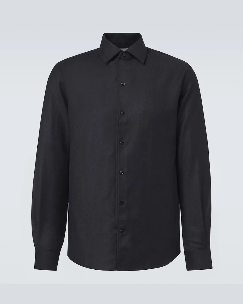 AGNONA Camicia in lana Nero