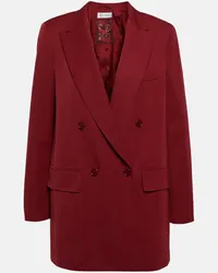 Max Mara Blazer Pevera in lana e mohair Rosso