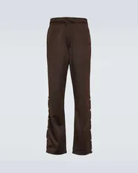 Lanvin Pantaloni sportivi in tessuto tecnico Marrone