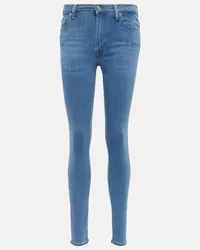 7 for all mankind Jeans skinny Aubrey a vita alta Blu