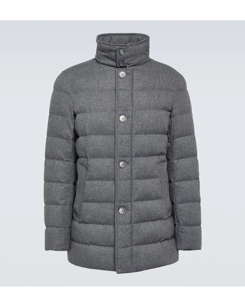 Herno Giacca trapuntata in misto cashmere Grigio