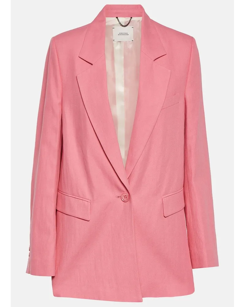 Dorothee Schumacher Blazer Colourful Lightness in cotone Rosa