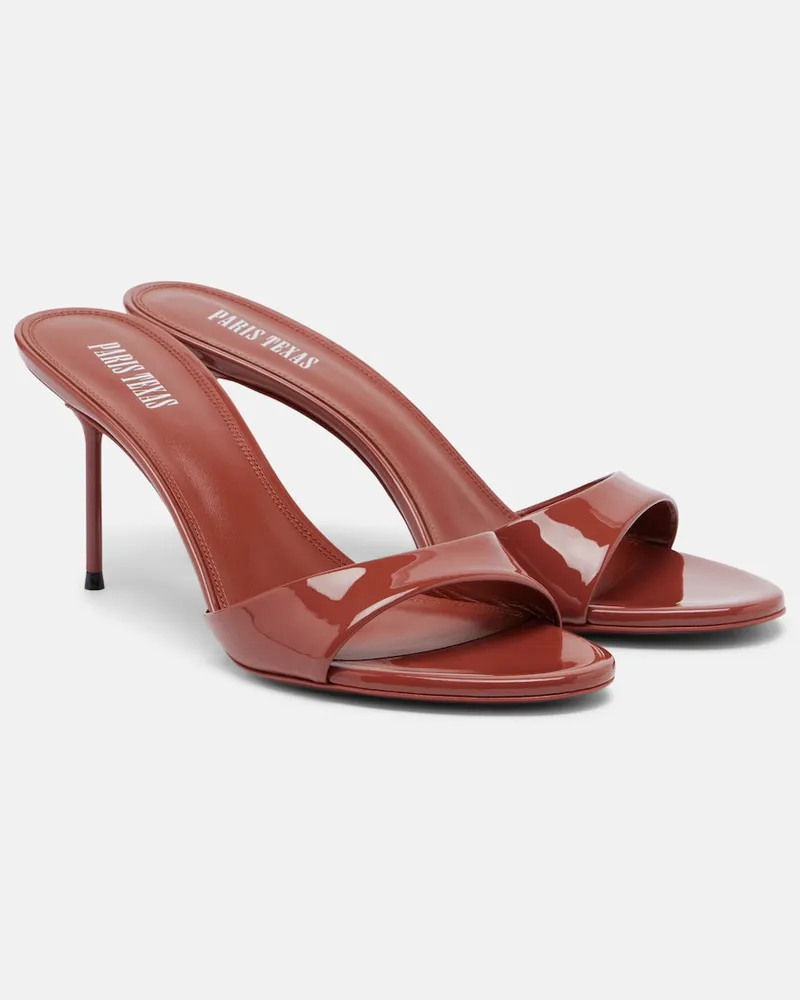 Paris Texas Mules Lidia in vernice Rosso