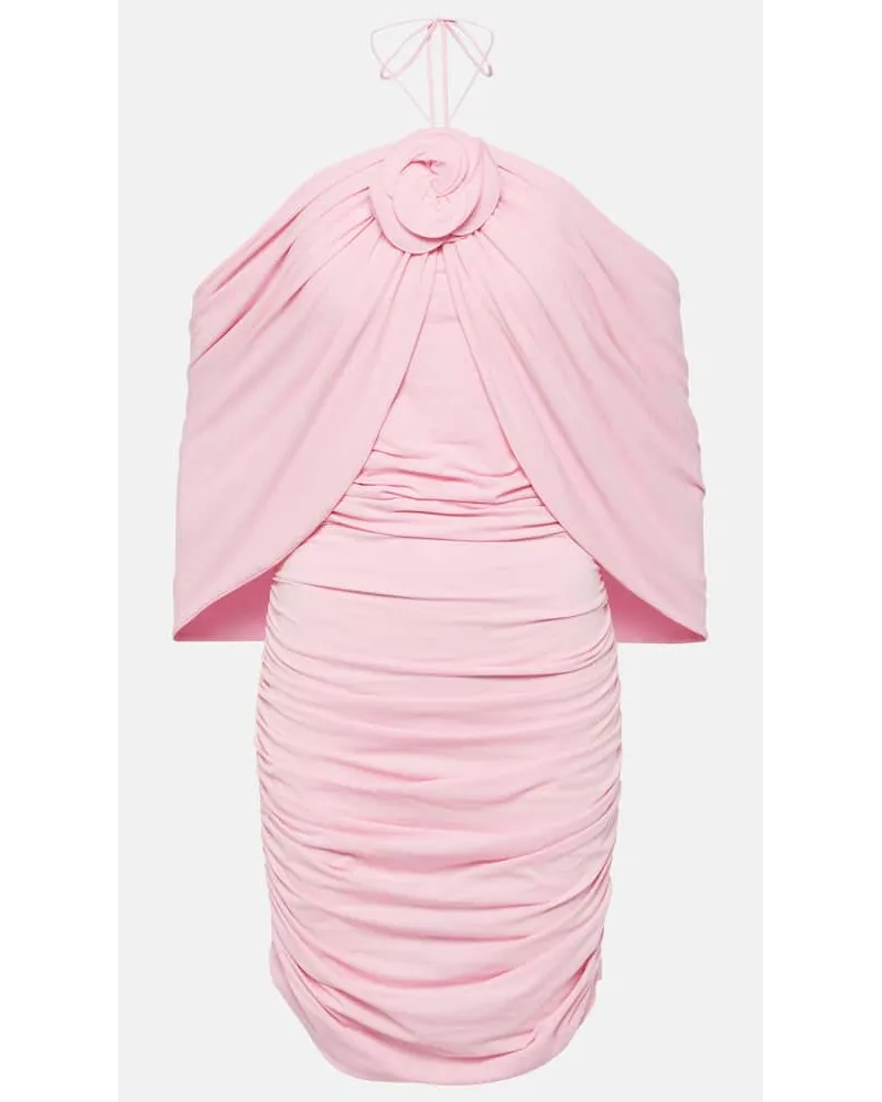 Magda Butrym Miniabito con applicazione floreale Rosa