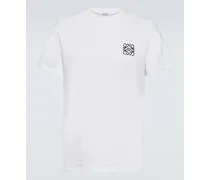 Loewe T-shirt in jersey di cotone anagrammato Bianco